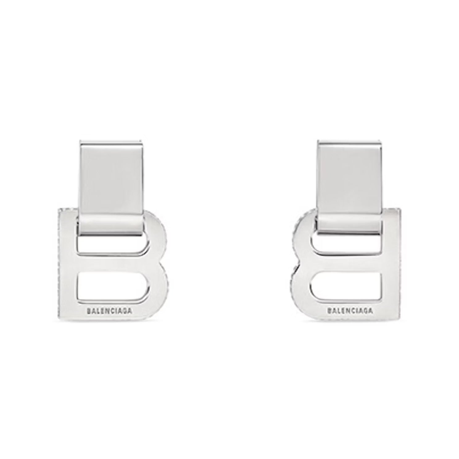 18K BB Hourglass Diamond Earrings