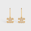 18K Triomphe Rhinestone Earrings