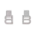 18K BB Hourglass Diamond Earrings