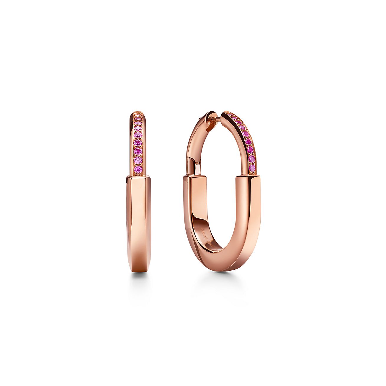 18K T Lock ROS¨¦ Edition Medium Earrings