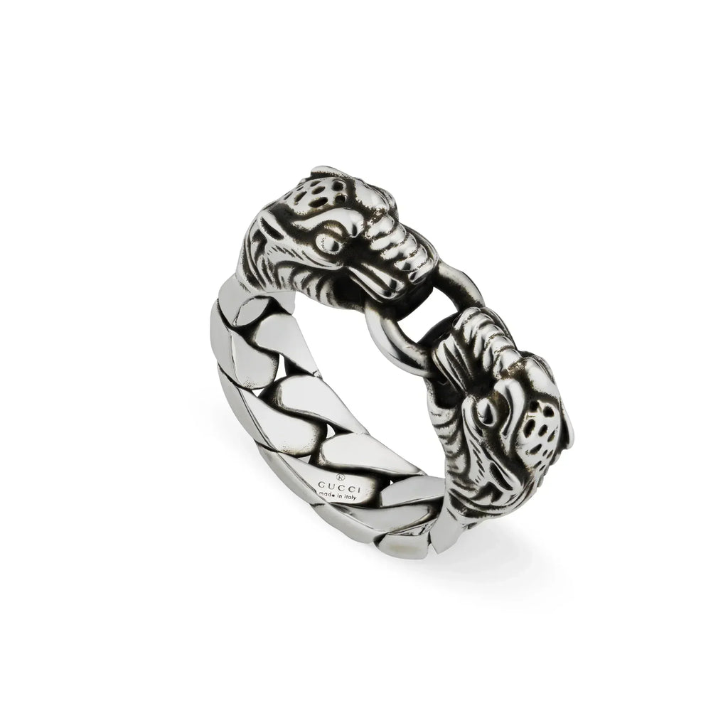 Double G Tiger Head Chain Ring