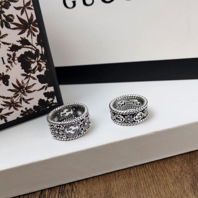 GG Interlocking G Flowers Ring