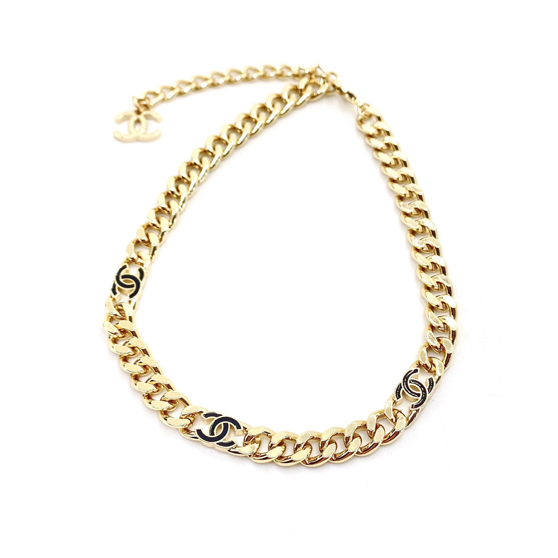 18K Black CC Chain Necklace