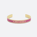18K CD Pink Code Bangle Bracelet