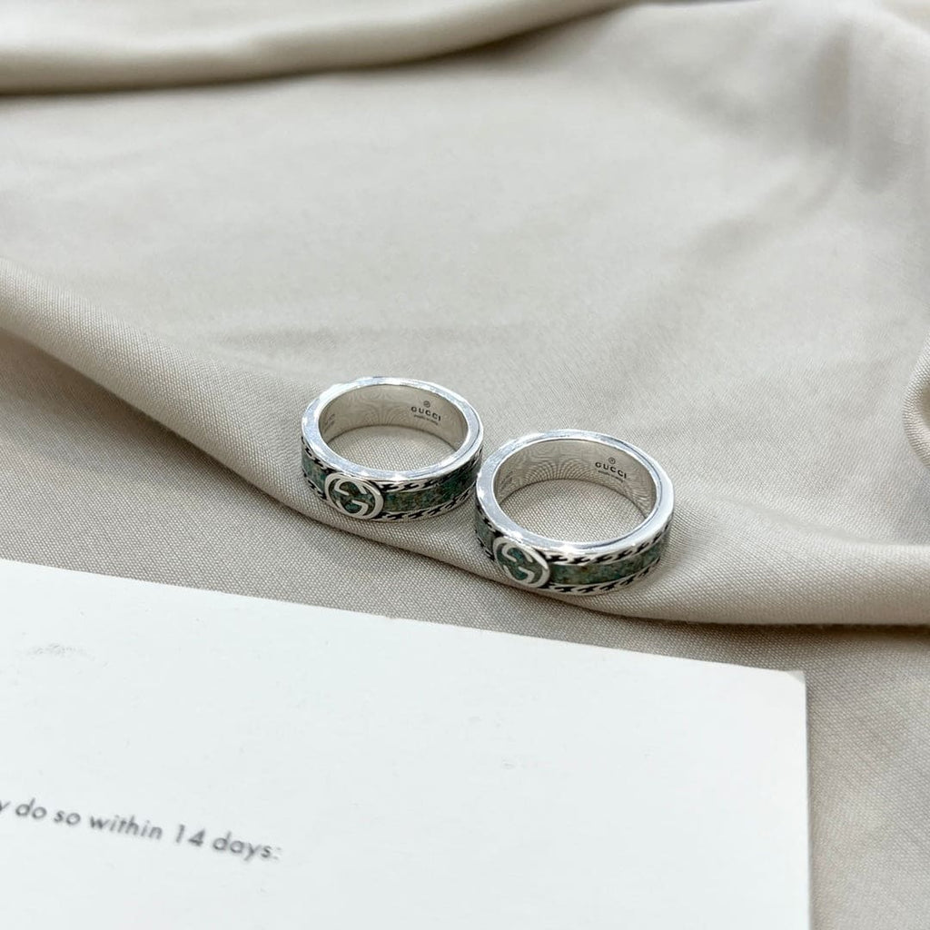 GG Interlocking G Turquoise Ring