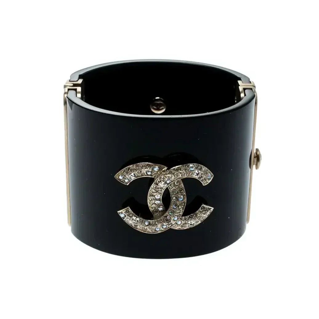 18K CC Crystal Cuff Bracelet