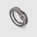 GG Garden Silver Snake Ring
