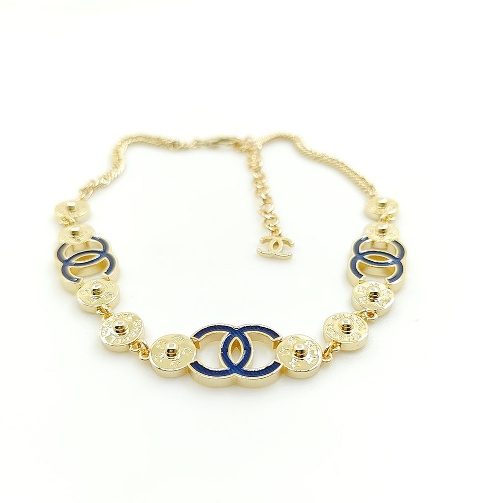 18K Blue CC Choker Necklace
