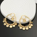 18K Vers Circle Earrings