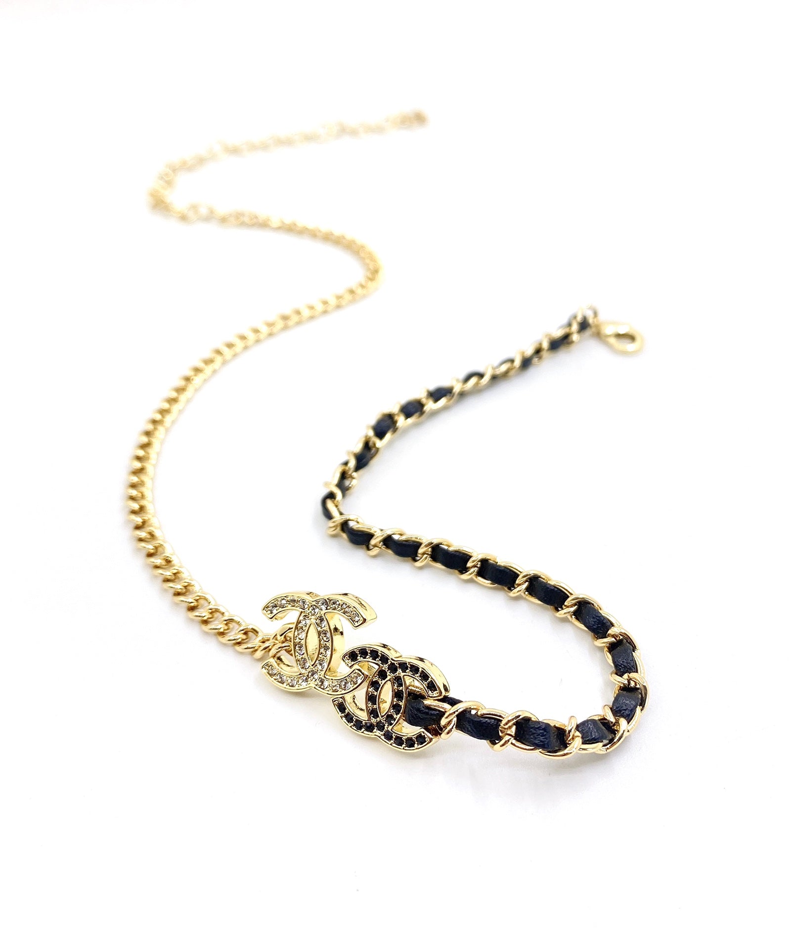 18K CC Black & White Necklace