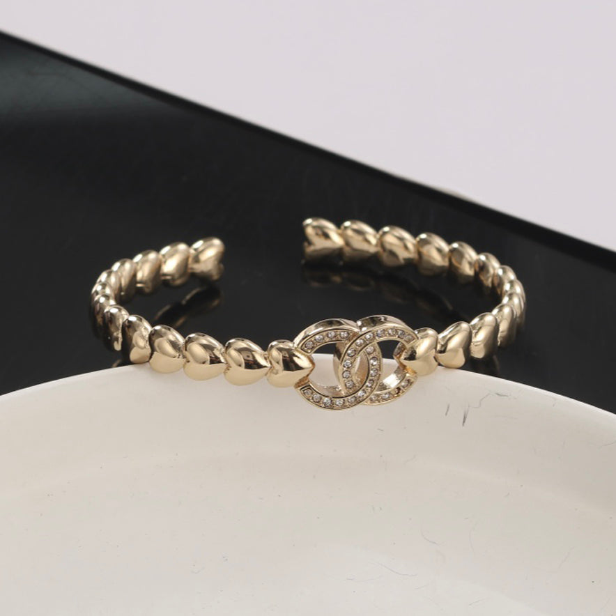 18K CC Open Cuff Bracelet