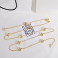 18K Anagram Long Necklace