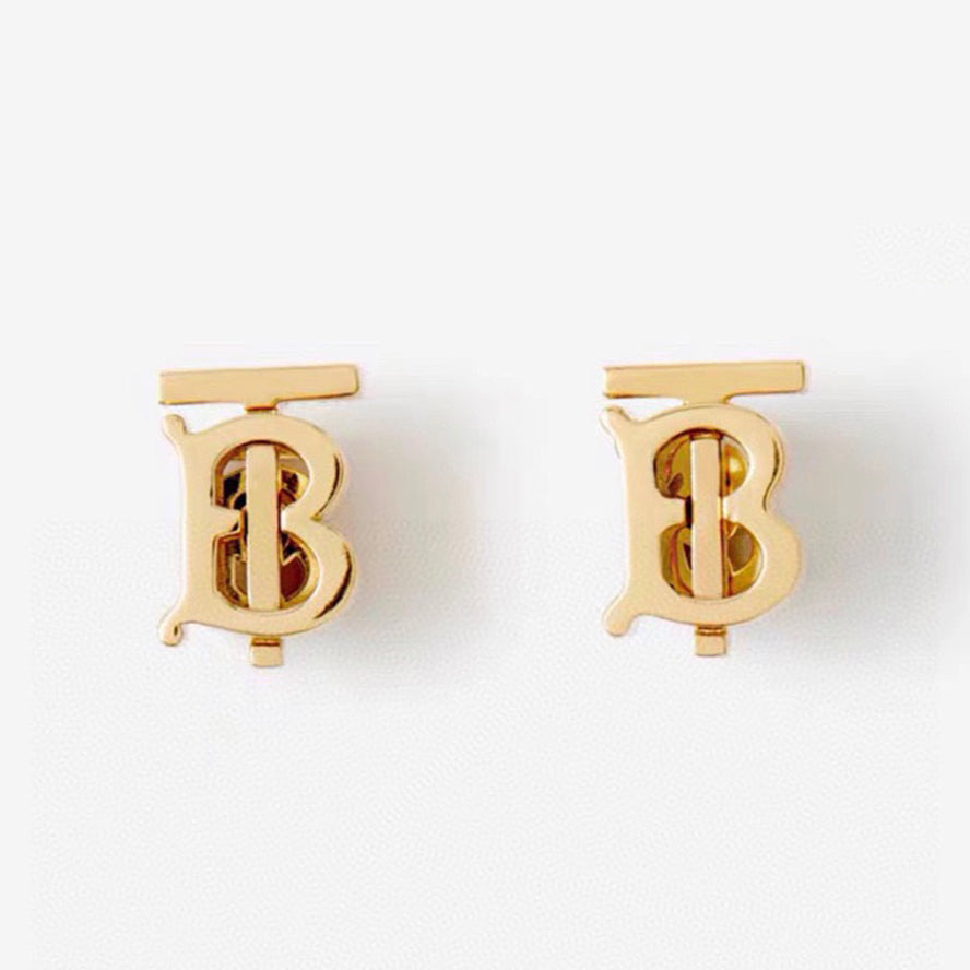 18K BB Logo Earrings