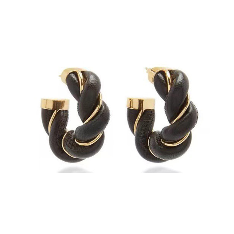 18K BV Black Earrings