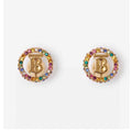 18K BB Color Crystals Earrings