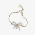 18K CC Bow Tie Chain Bracelet