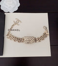 18K CC Gold Chain Bracelet