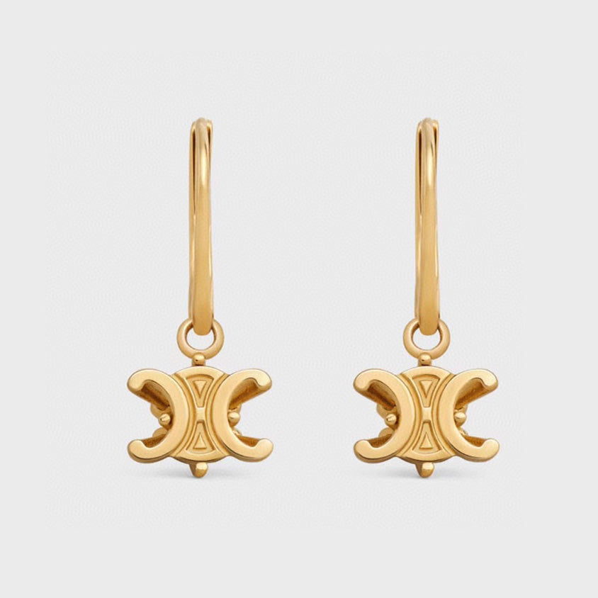 18K Triomphe Solitaire Earrings