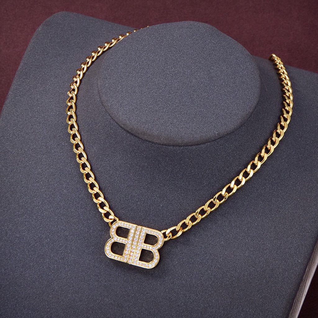 18K BB Icon Chain Diamonds Necklace
