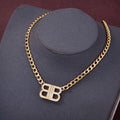 18K BB Icon Chain Diamonds Necklace
