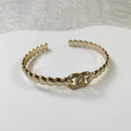 18K CC Diamonds Cuff Bracelet