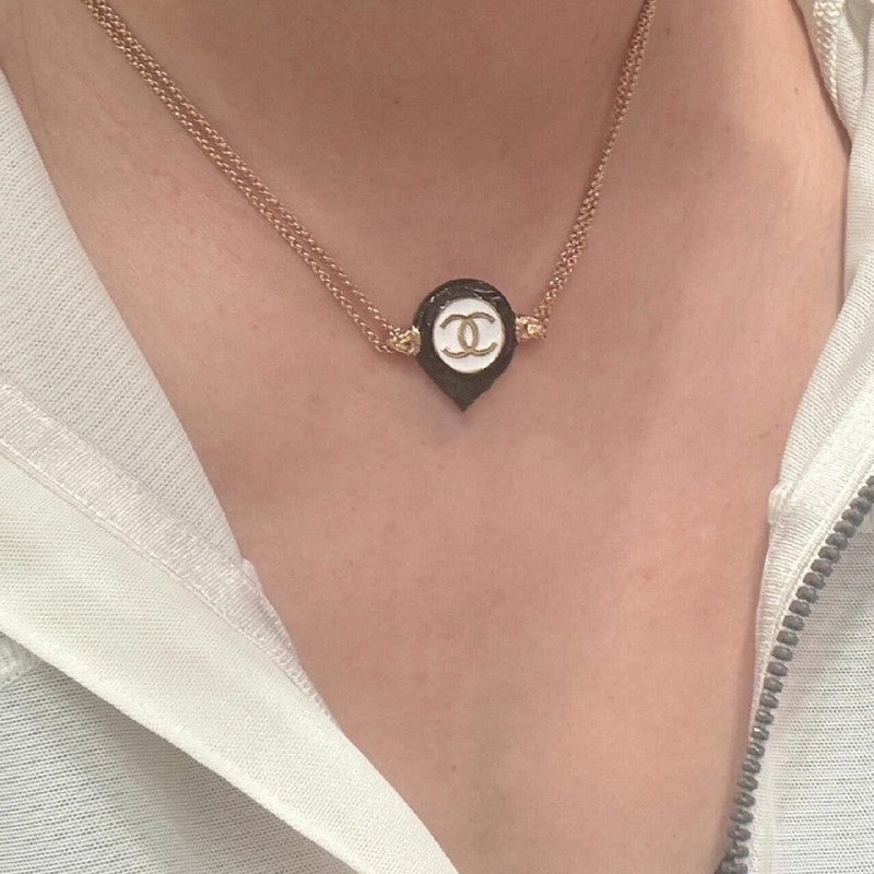 18K CC Chain Choker Necklace