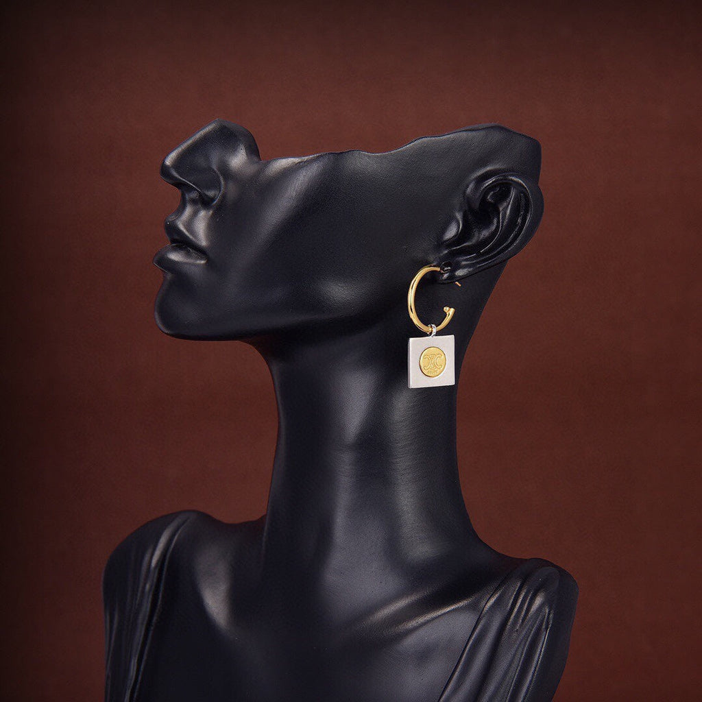 18K Triomphe Hoops Earrings