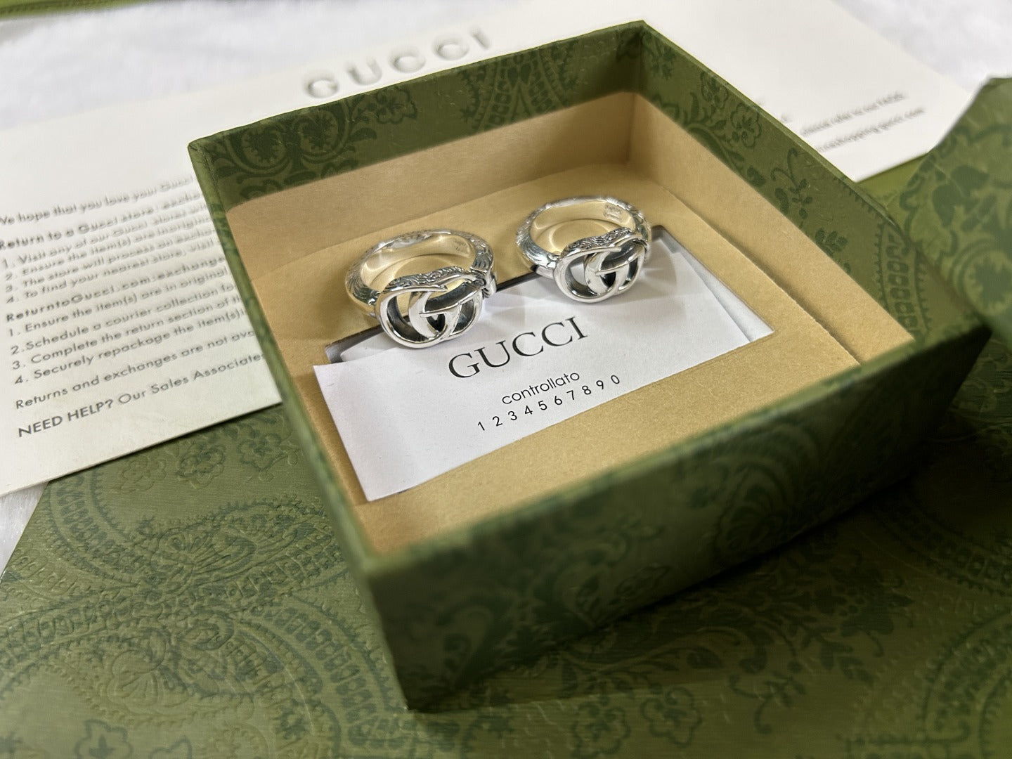 Double G Marmont Key Open Ring