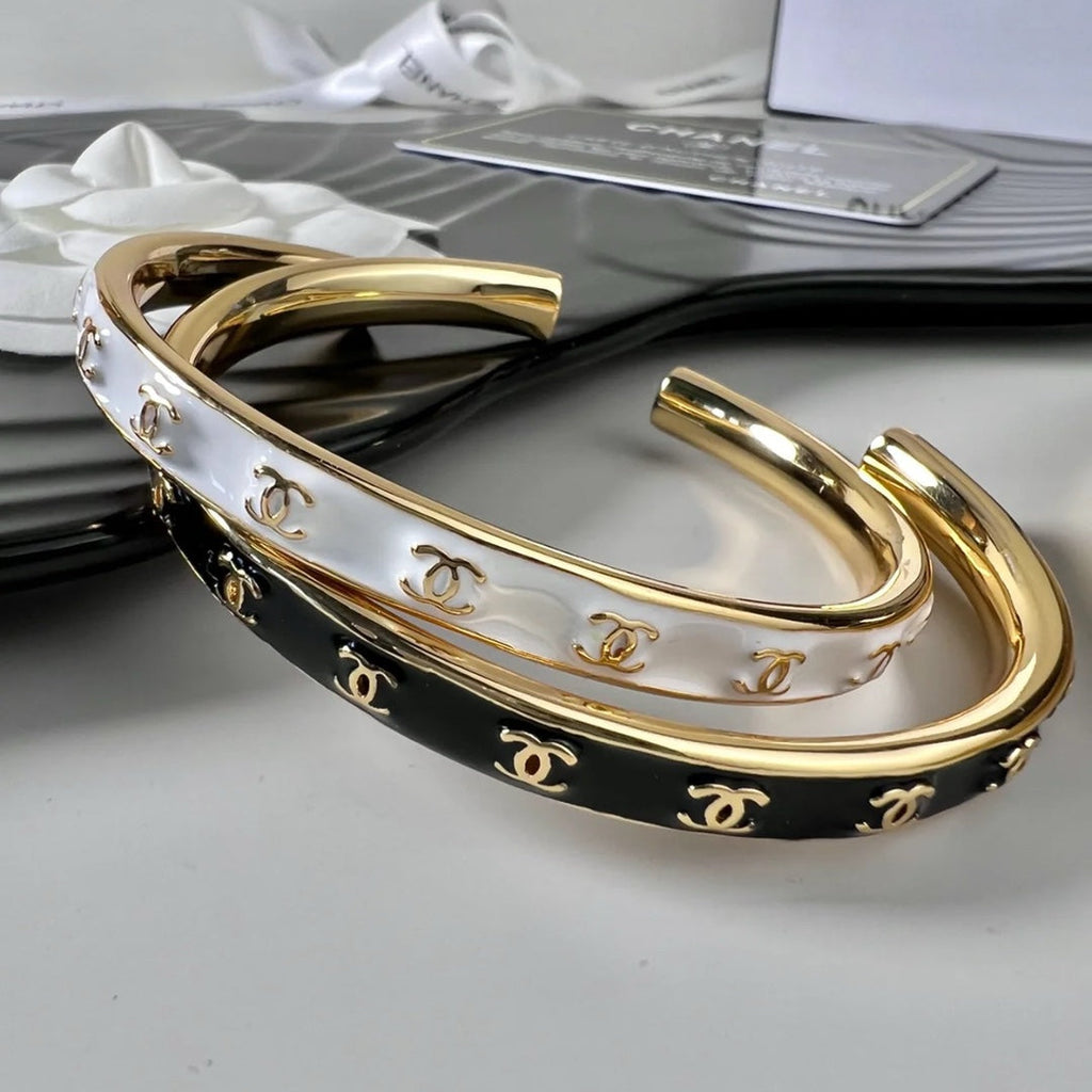 18K CC Open Cuff Bracelet