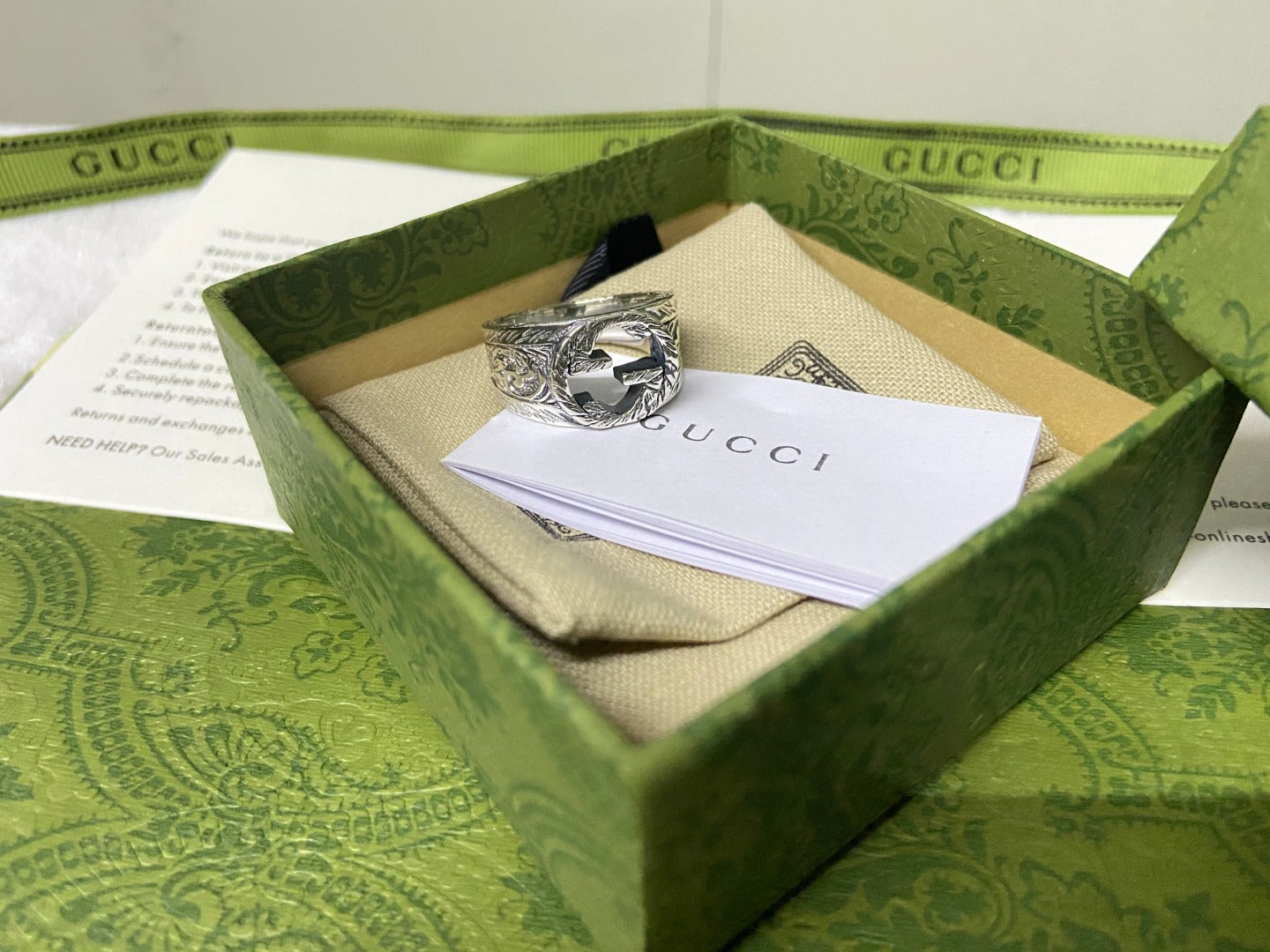 Double G Interlocking G Ring