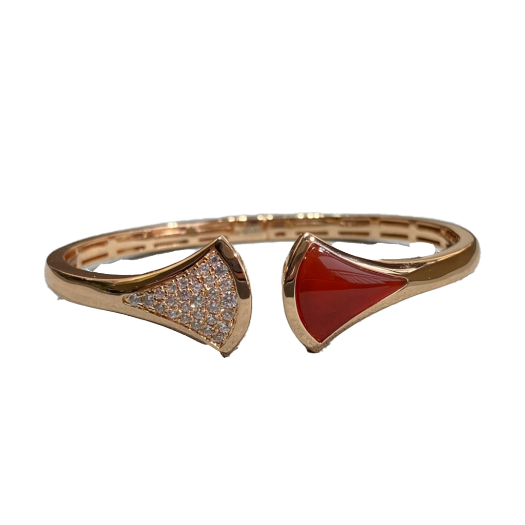 18K BV DIVAS' DREAM Carnelian Bangle Bracelet